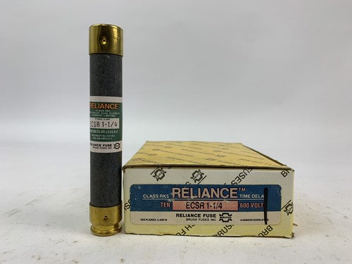 Brush Reliance Time-Delay Dual-Element ECSR1-1/4 1 1/4A 600V Fuse "Lot of 10"0