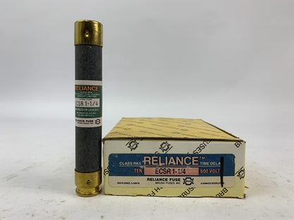 Brush Reliance Time-Delay Dual-Element ECSR1-1/4 1 1/4A 600V Fuse "Lot of 10"0