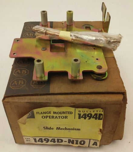 ALLEN BRADLEY 1494D-N10 SER. A FLANGE MOUNTED OPERATOR, SLIDE MECHANISM, 1494D0
