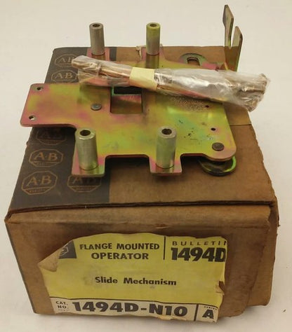 ALLEN BRADLEY 1494D-N10 SER. A FLANGE MOUNTED OPERATOR, SLIDE MECHANISM, 1494D0