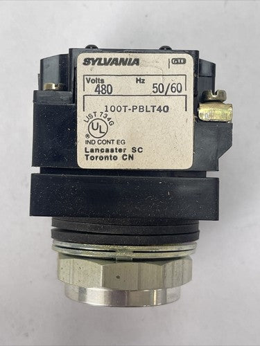 SYLVANIA CLARK BUL. 100T PBLT40 ILLUMINATED PUSHBUTTON 480V 50/60HZ0