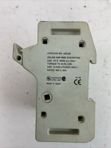 GOULD US3J3I FUSE HOLDER 30A 600V USE CLASS J FUSES HRC-I1