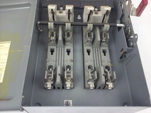 WESTINGHOUSE HF461 SAFETY SWITCH, 30A, 600V, 4P FUSIBLE, 25 H.P., NEW4