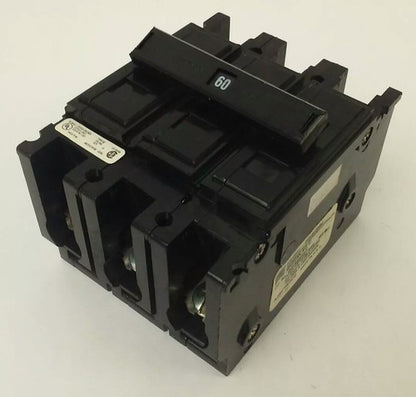 CUTLER HAMMER QC3060HT QUICKLAG C CIRCUIT BREAKER 3P 240VAC 60A TYPE QC0
