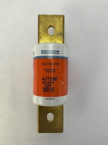 MERSEN AJT350 AMP-TRAP 2000 SMART SPOT FUSE 350A 600VAC 500VDC DUAL ELEMENT TIME3