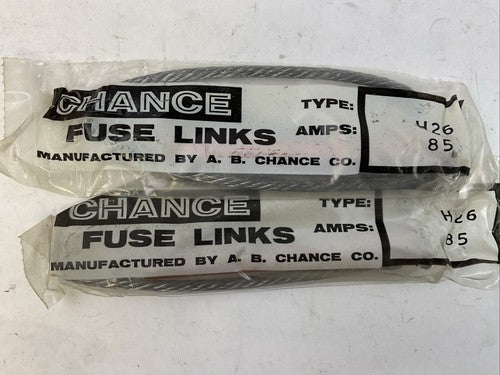 A.B. CHANCE FUSE LINK 85AMP (LOT OF 2)0