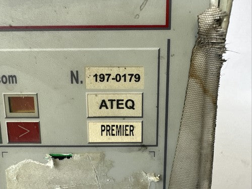 ATEQ 197-0179 LEAK TESTER 24VDC NO POWER CORD NO KEY G5201