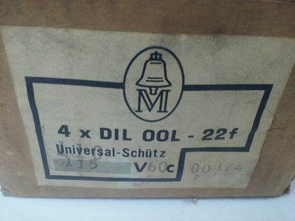 KLOCKNER MOELLER DIL00L-22-F CONTACTOR 3P 3PH, 277/300VAC, 20A, 3/4HP, 115V COIL1