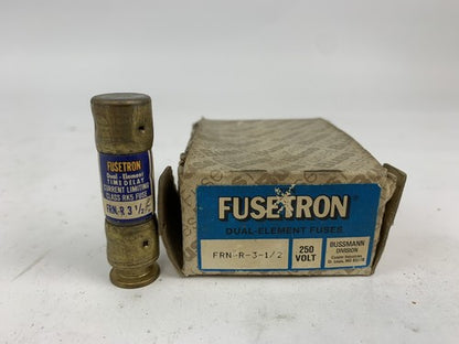 Bussmann Fusetron Dual Element FRN-R-3-1/2 3 1/2A 250V Fuse "Lot of 10"0