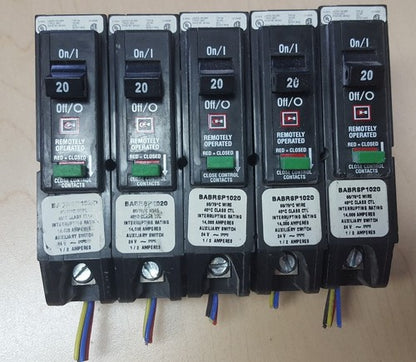 CUTLER HAMMER BABRSP1020 1 POLE 20 AMP BOLT ON BREAKER 4