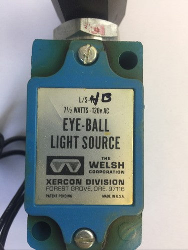 XERCON L/S-4B 120VAC 7 1/2 WATTS EYE-BALL LIGHT SOURCE1