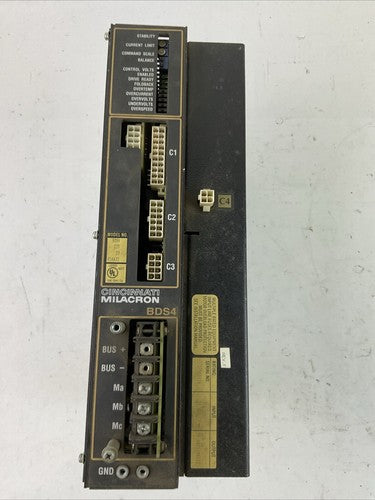 CINCINNATI MILACRON BDS4 220 23 614A32 SERVO DRIVE REV F OUTPUT 230VAC 20A/PH0