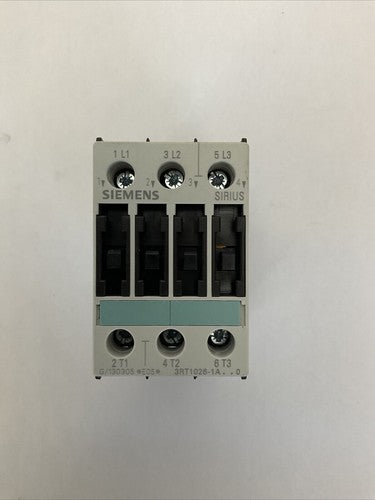 SIEMENS 3RT10261AC20 CONTACTOR 35A 600VAC 20HP 3POLE COIL 24V 50/60HZ0