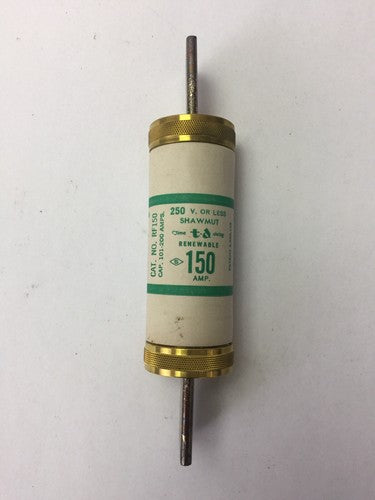 SHAWMUT RF150 TIME DELAY RENEWABLE FUSE 150 AMP 250 VOLT2