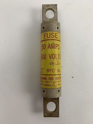 Economy Fuse RFC50 50A 600V Fuse "Lot of 6"1