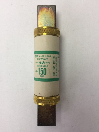 SHAWMUT RF150 TIME DELAY RENEWABLE FUSE 150 AMP 250 VOLT0