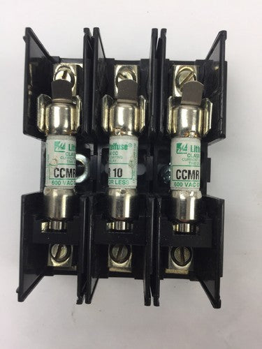 LITTELFUSE L60030C3C FUSE HOLDER WITH 3 CCMR 10 AMP FUSES2