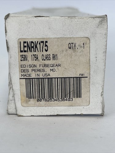 EDISON LENRK175 CLASS RK1 FUSE 175AMP 250V0