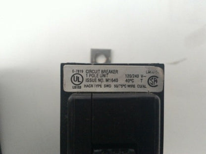 CUTLER HAMMER QBHW1015 CIRCUIT BREAKER ONE POLE (LOT OF 5)1