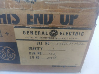 GENERAL ELECTRIC GE TJ34400TMDZ BREAKER TRIP UNIT 400A 3P  TJD400 W/INSTRUCTIONS1
