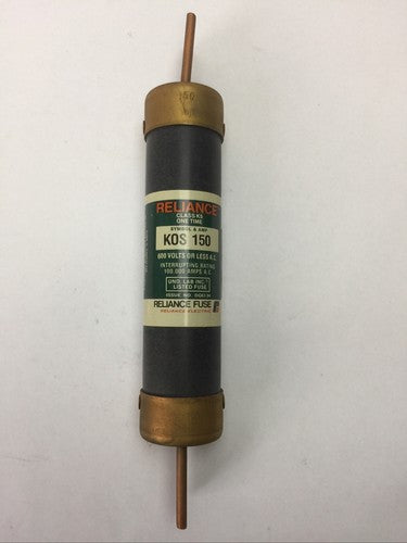 RELIANCE KOS150 CLASS K5 ONE TIME FUSE 150AMP 600VAC0