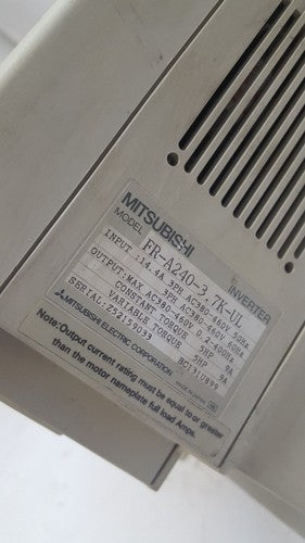 MITSUBISHI FR-A240-3.7K-UL Inverter Drive, MITSUBISHI FREQROL A200 INVERTER 1
