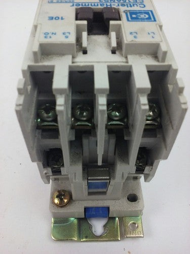 CUTLER HAMMER CE15ANS3, CONTACTOR, 7A, 600V, 3PH, 3P, 5H.P., W/ C306DN3, USED6
