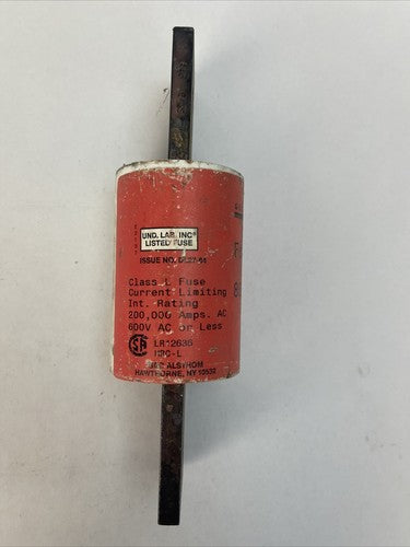 GEC ALSTHOM CLU800 CLASS L FUSE 800AMP FORM 480 600VAC CURRENT LIMITING2