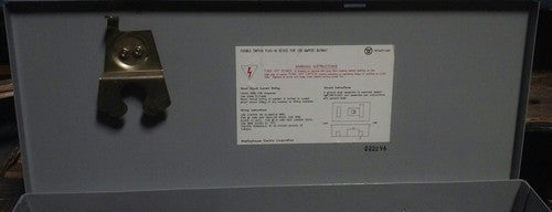 Cutler Hammer Westinghouse Busway Fusible Switch FAN321 - 30 Amp, 240 V, 3-Pole5