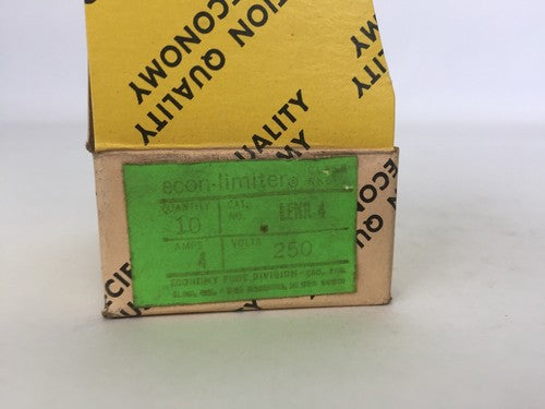 ECONOMY LENR 4 ECON-LIMITER CLASS RK5 FUSE 250VAC 4AMP (BOX OF 10)1