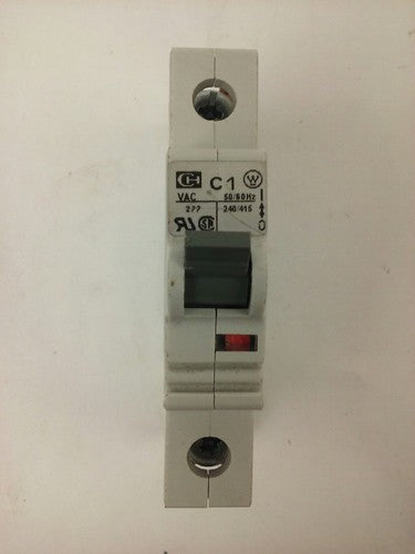 CUTLER HAMMER SPCL1C01, CIRCUIT BREAKER, 1P, 1A, 277V,240/415V, NEW SURPLUS0