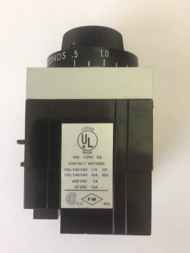 AGASTAT E7012PB002 TIME DELAY RELAY 125VDC 0.5-5 SECONDS4