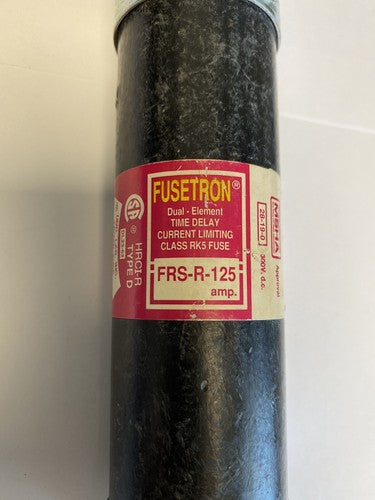 Bussmann Fusetron FRS-R-125 125A 600V Fuse2