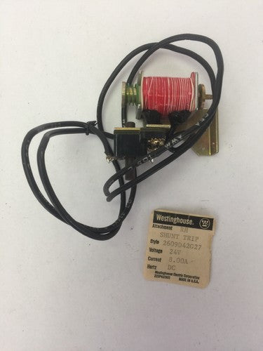 WESTINGHOUSE/CUTLER HAMMER 2609D42G27 RH SHUNT TRIP 24VDC 8.0A0