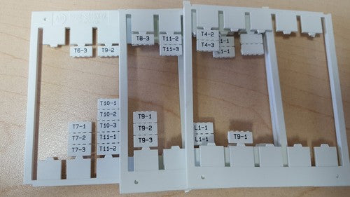 PARTIALS Allen Bradley 1492-SM6X12 Ser. B Markers 2