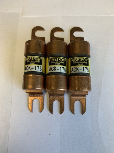 Bussmann Fusetron ACK-175 175A (Voltage not Specified) Fuse "Lot of 3"0