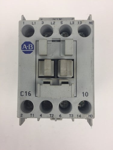 ALLEN BRADLEY 100-C16Z*10 CONTACTOR SER B 600VAC 30A COIL 24VDC0