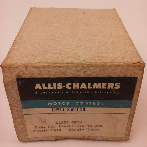 ALLIS CHALMERS  CLASS 6133 14-961-330-48-005 LIMIT SWITCH, NEW SURPLUS, 149613301