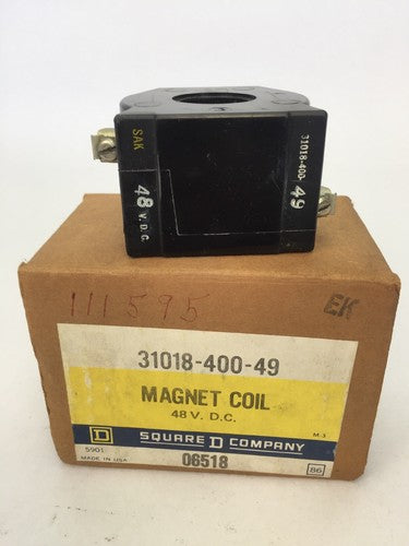 SQUARE D 31018-400-49 MAGNET COIL 48VDC0