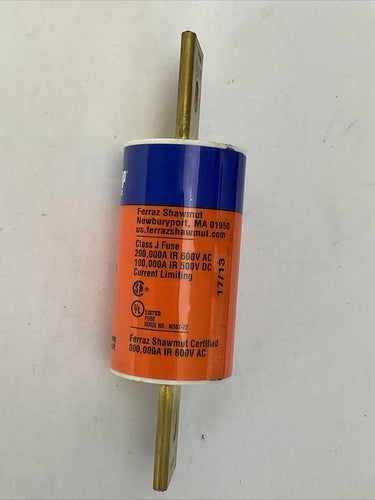FERRAZ SHAWMUT AJT200 AMP-TRAP 2000 SMART SPOT FUSE 200A 600VAC 500VDC DUAL3