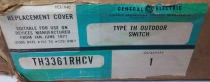GENERAL ELECTRIC TH3361RHCV REPLACEMENT COVER RAINTIGHT, TYPE TH, TH3361RH1