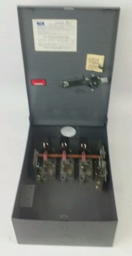 FPE RH5636R SAFETY SWITCH 3P, 60A, 600VAC, 3 WIRE, 3 BLADES, 50HP RAINPROOF3