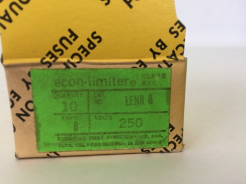 ECONOMY LENR 8 ECON-LIMITER CLASS RK5 FUSE 250VAC 8AMP (BOX OF 10)1