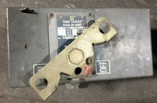 Square D SD-3203 QMB Saflex Plug-In Unit 30A 240V 7.5HP 3P 3W Fusible Bus Plug 0