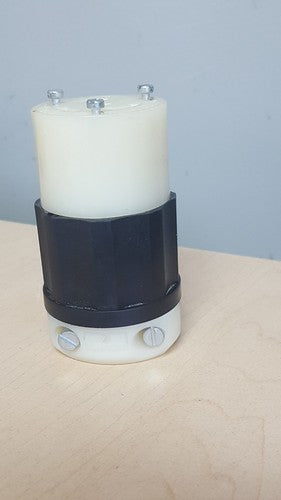 Leviton 2613 30 Amp, 125 Volt, NEMA L5-30R, 2P, 3W, Locking Connector,0