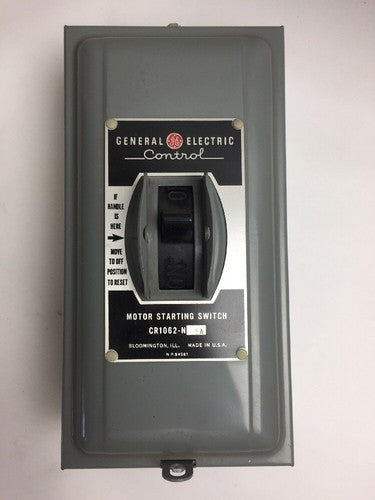 GE CR1062N5A MANUAL STARTER 1 1/2 HP 110V, 3 HP 220V, 5 HP 440-600V, 25-60 CY1