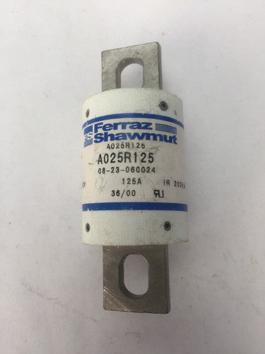 FERRAZ SHAWMUT A025R125 FUSE 250V 125AMP0
