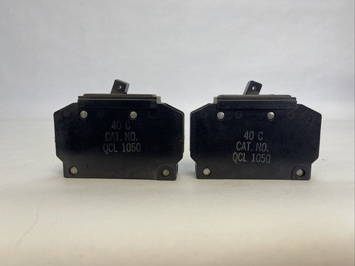 CUTLER HAMMER / WESTINGHOUSE QCL1050 CIRCUIT BREAKER 50A 1P 120/240VAC(LOT OF 2)2