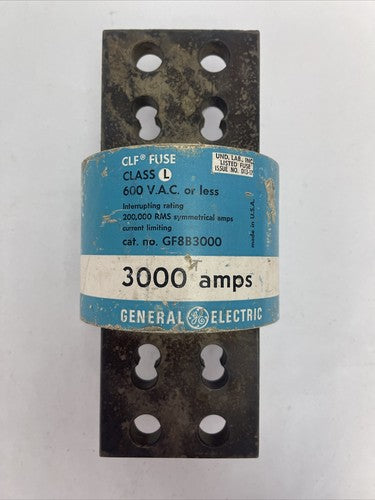 GE GF8B3000 CLF FUSE CLASS L 600VAC 3000AMPS0