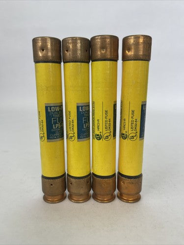 COOPER BUSSMANN LPS-RK-6 LOW-PEAK DUAL ELEMENT FUSE 600VAC (LOT OF 4)4